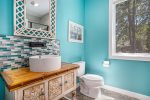 The Main Level Bathroom is Perfect for Freshening Up Before Your SoHa Adventures